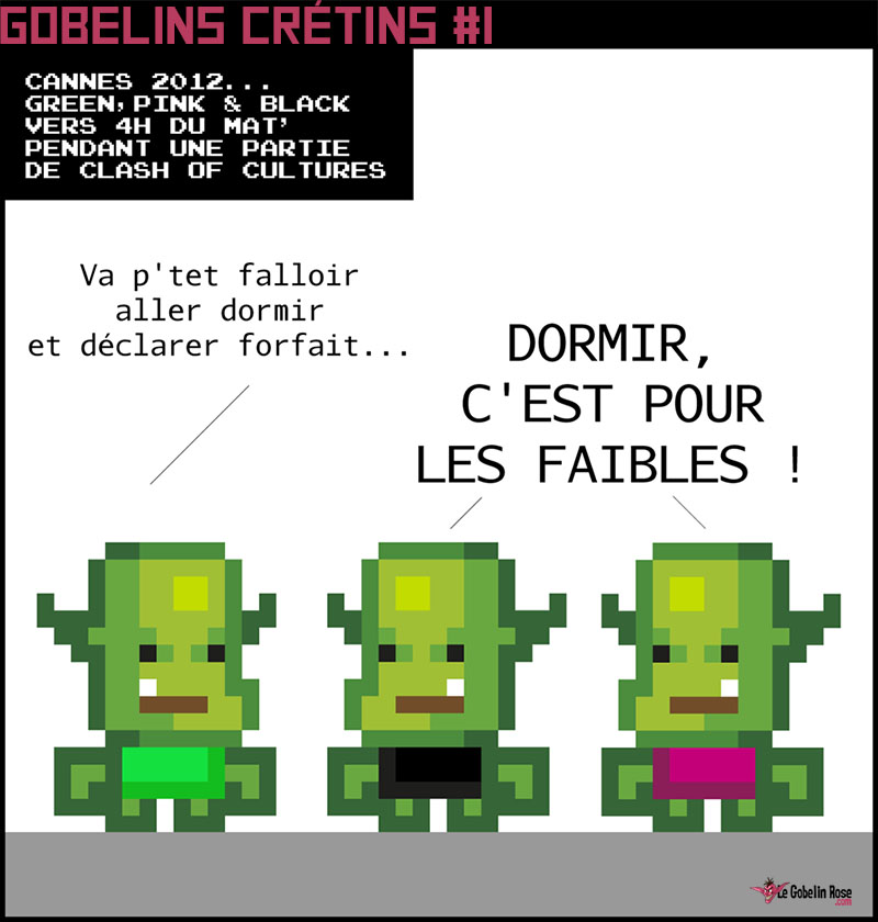 Gobelins crétins comic strip